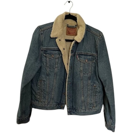 Levis Original Sherpa Trucker Jacket L - Picture 2 of 7